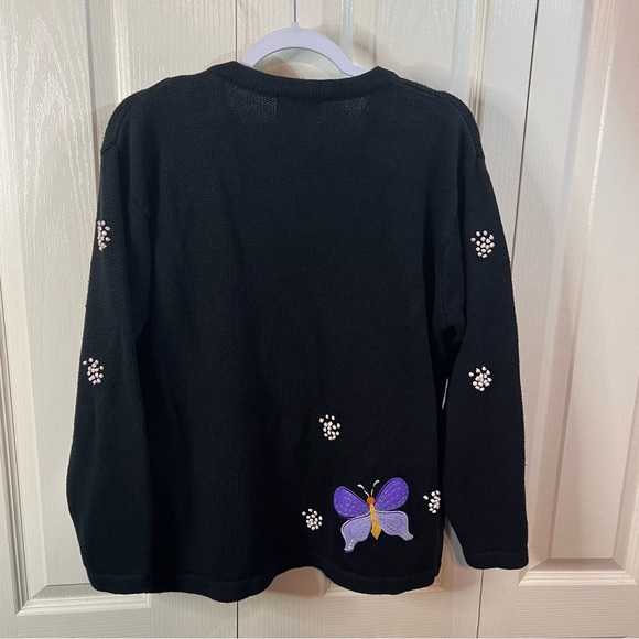 The Quacker Factory Butterfly Sweater - Picture 3 of 7